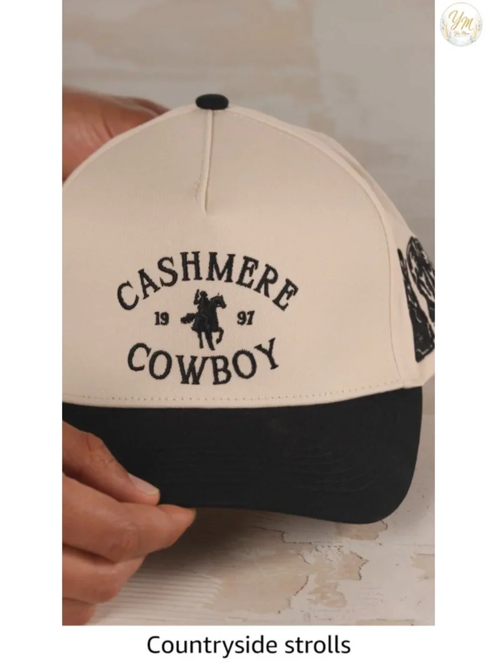 Vintage Western Trucker Hat Snapback Cotton Cowboy Cowgirl Cap